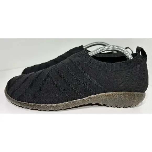 Naot Okahu Sneakers Size 42 (11-11.5)  Slip-On Black Knit Vegan Comfort Shoes‎ - Picture 6 of 12